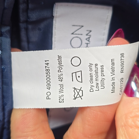 Michael Strahan Collection Blue Wool Blend Sport Coat Blazer 58S NWT - Picture 7 of 9